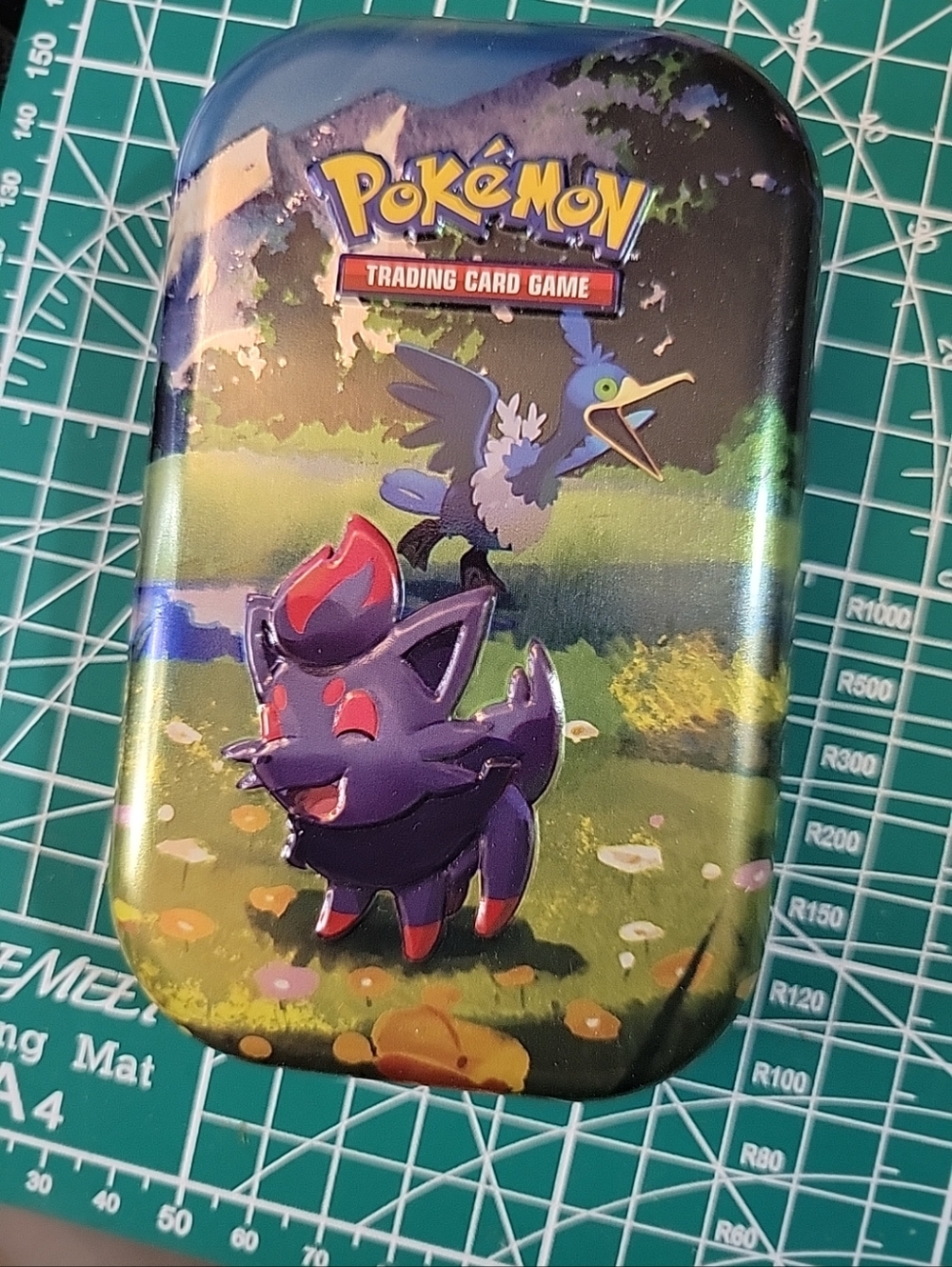 Empty Pokemon Mega Evolution - Ascended Heroes Mini Tin - Zorua & Cramorant
